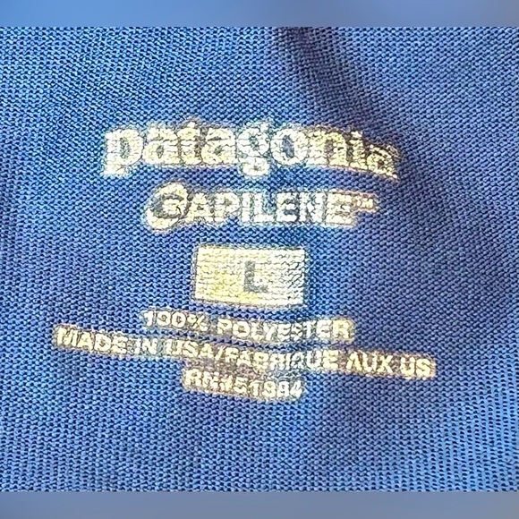 Patagonia Men's Blue Capilene Long Sleeve Cool Daily Base-Layer Tech Shirt Large - Picture 7 of 11